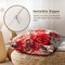 Red Roses Throw Pillow Covers 18x18 Inch Set of 2, Valentine's Day Decorative Pillow Case Beautiful Bouquet Flower Cushion Cover for Couch Sofa Wedding Anniversary Decor Gift